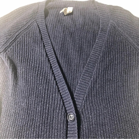 Aeropostale Coastal Grandma V-neck  Cardigan - Navy and White - 100% cotton - Picture 3 of 8